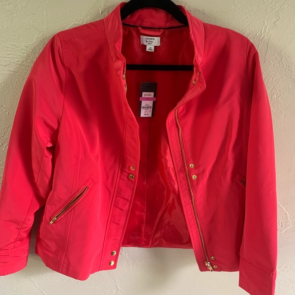 Bright Coral Waterproof Jacket - Picture 1 of 3